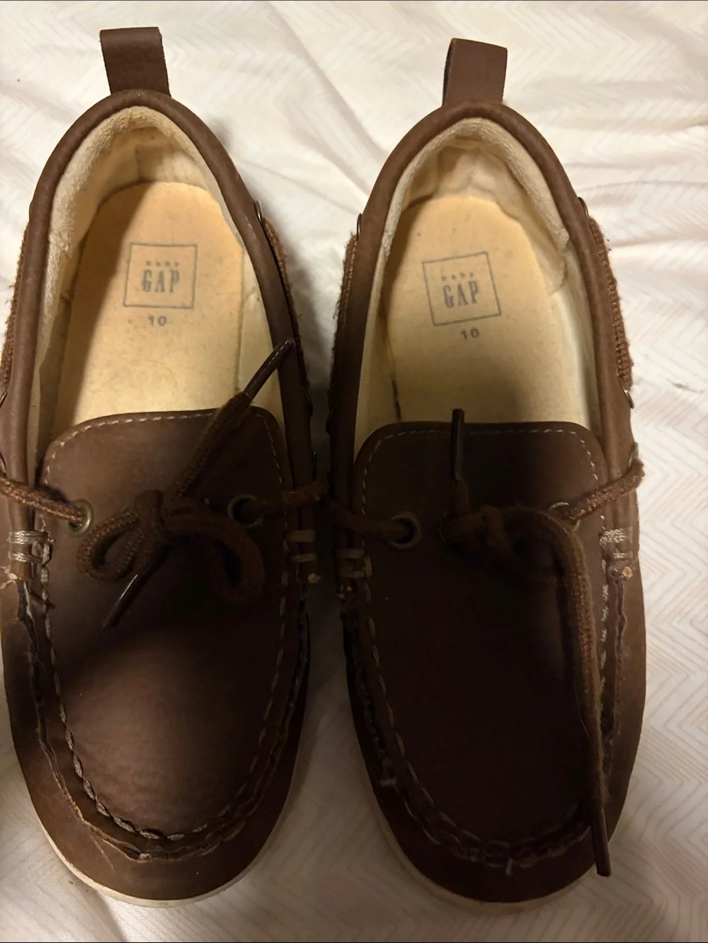 GAP Brown Boat Moccasins - 10